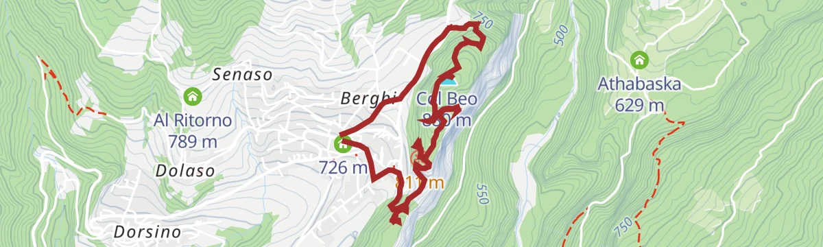 Route map: Custodi del Borgo